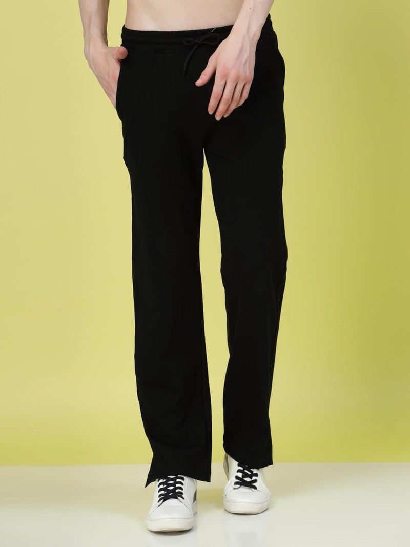 فلاينوف بنطلون رياضي أسود بستايل كوري فضفاض - Image 1